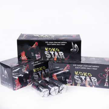 120PCS packed star shaped tablets wholesale hookah charcoal